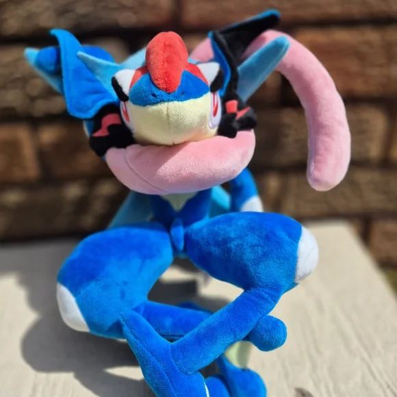 Rare Ash Greninja Pokemon Center 2016 Original Plush 10 Seated/ 12 Tush Tags